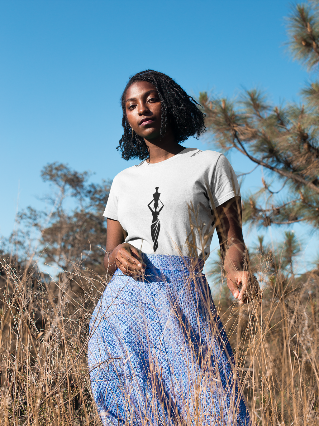 African Queen Silhouette T-Shirt – Proud, Rooted, Empowered
