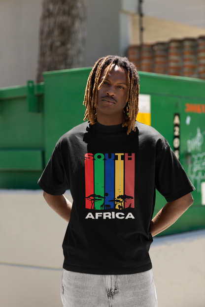 South Africa Stripes & Safari T-Shirt – Wear Your Heritage