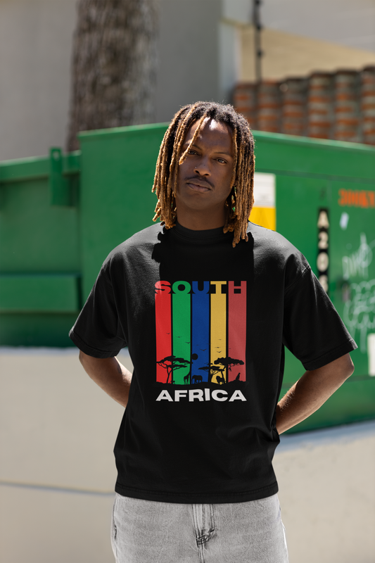 South Africa Stripes & Safari T-Shirt – Wear Your Heritage