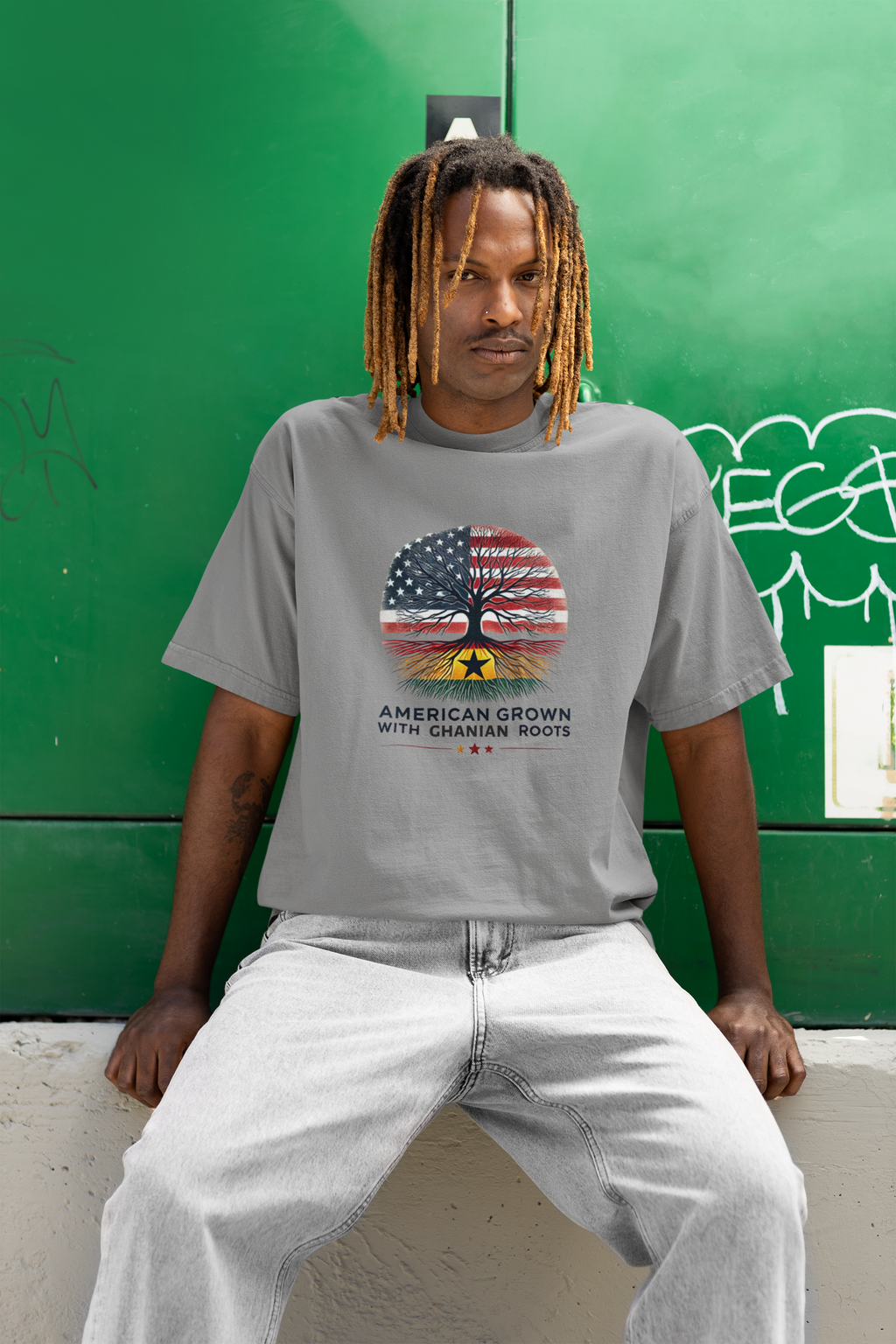 American Grown with Ghanian Roots T-shirt