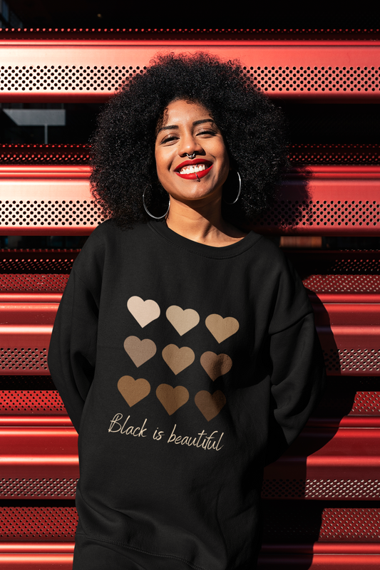Black is Beautiful Unisex Crewneck Sweatshirt