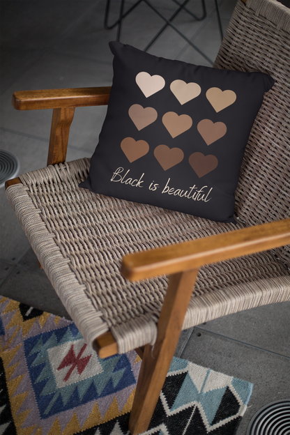 Black Is Beautiful Square Pillow
