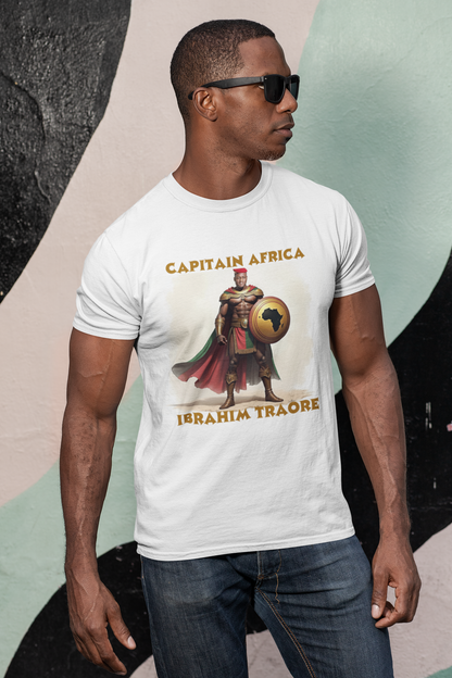 Captain Africa Unisex T-shirt - Ibrahim Traoré Design