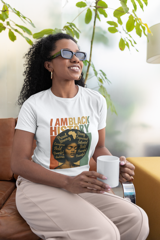 Bold Black History T-Shirt, Unisex Tee for Black History Month, Empowering Graphic Shirt, Statement T-Shirt, Gift for Activists