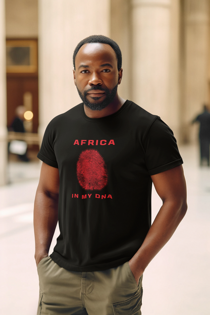 Africa in My DNA T-Shirt, Unisex Softstyle Tee, Gift for Heritage Lovers, Casual Wear, Cultural Pride Shirt, Family Reunion Top