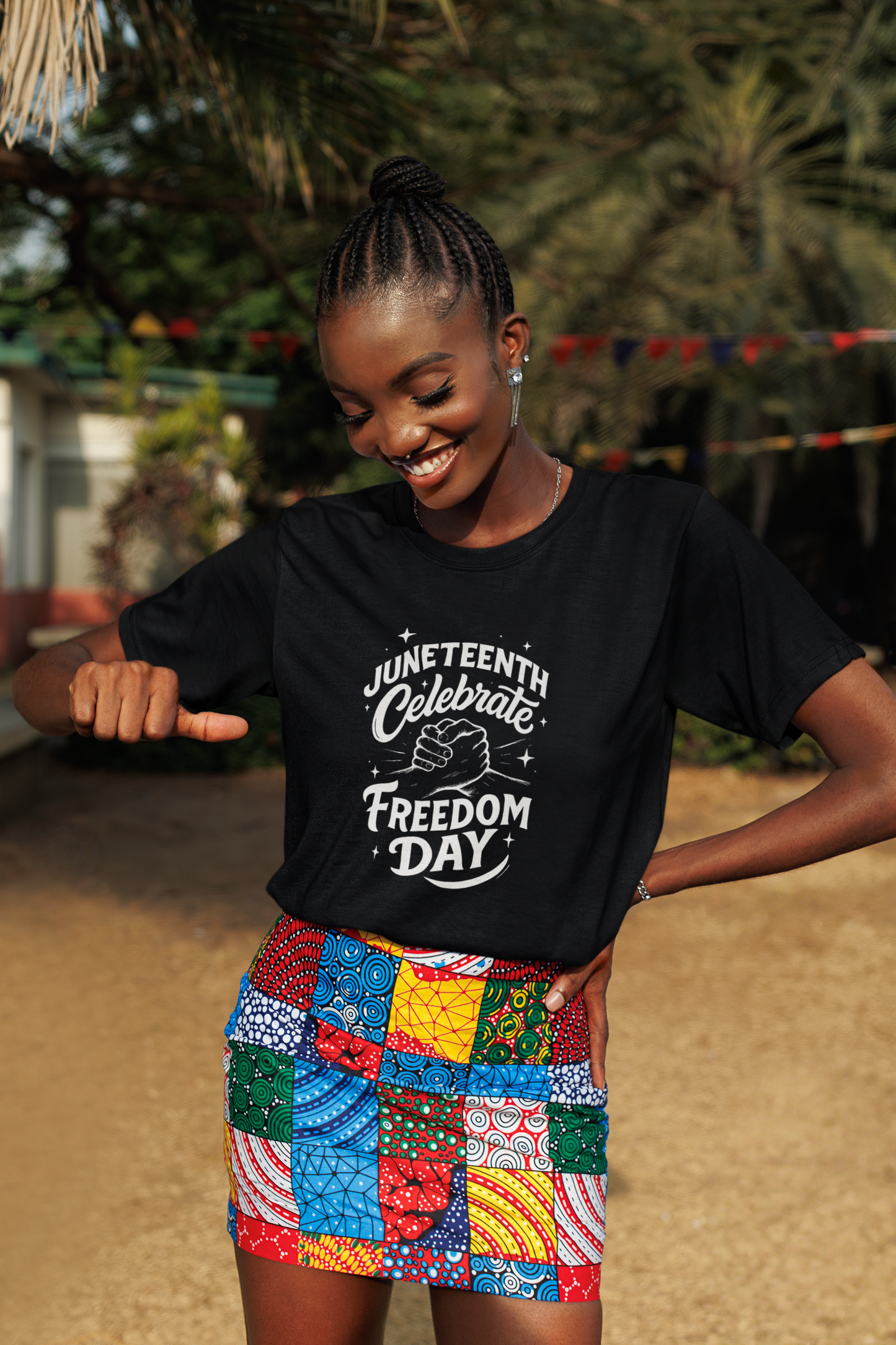 Unisex Juneteenth Freedom T-Shirt, Celebrate Freedom Day Tee, Black Unisex Graphic Tee, Juneteenth 2023 Shirt, Summer Celebration Wear
