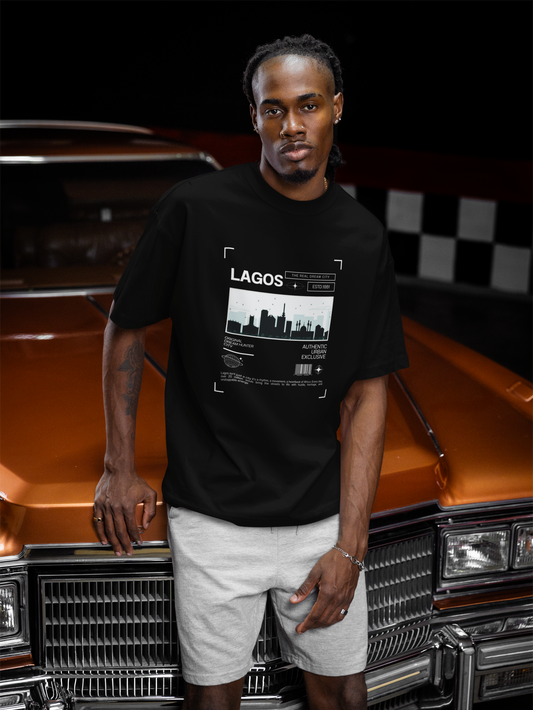 Lagos Retro City T-Shirt - Unisex Softstyle Tee for Urban Explorers, Perfect for Travel, Summer, Gifts, and Casual Wear