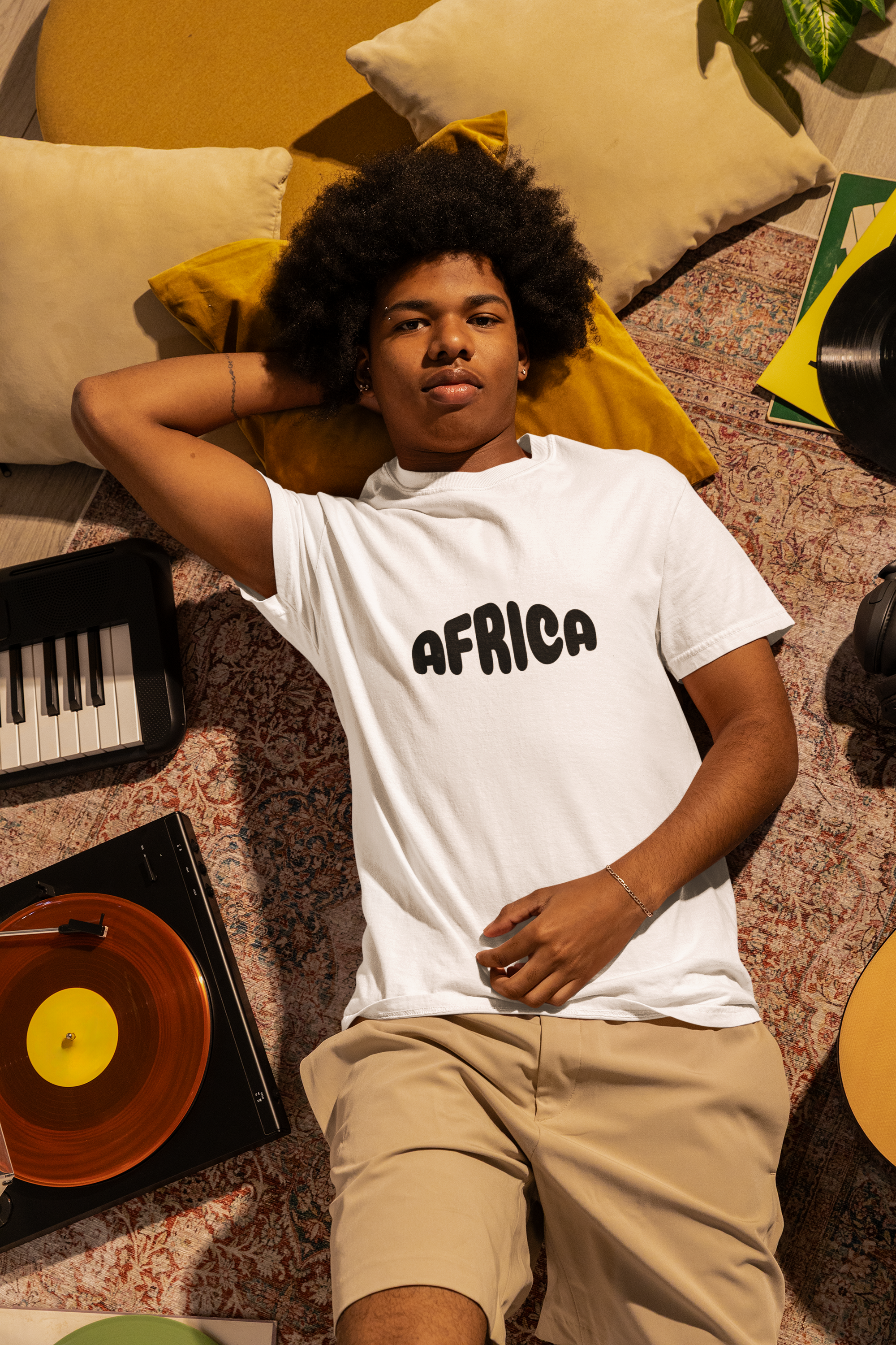 Africa Unisex Garment-Dyed T-Shirt, Casual Tee, Travel Shirt, Gift for Africa Lovers, Unisex Apparel, Summer Fashion