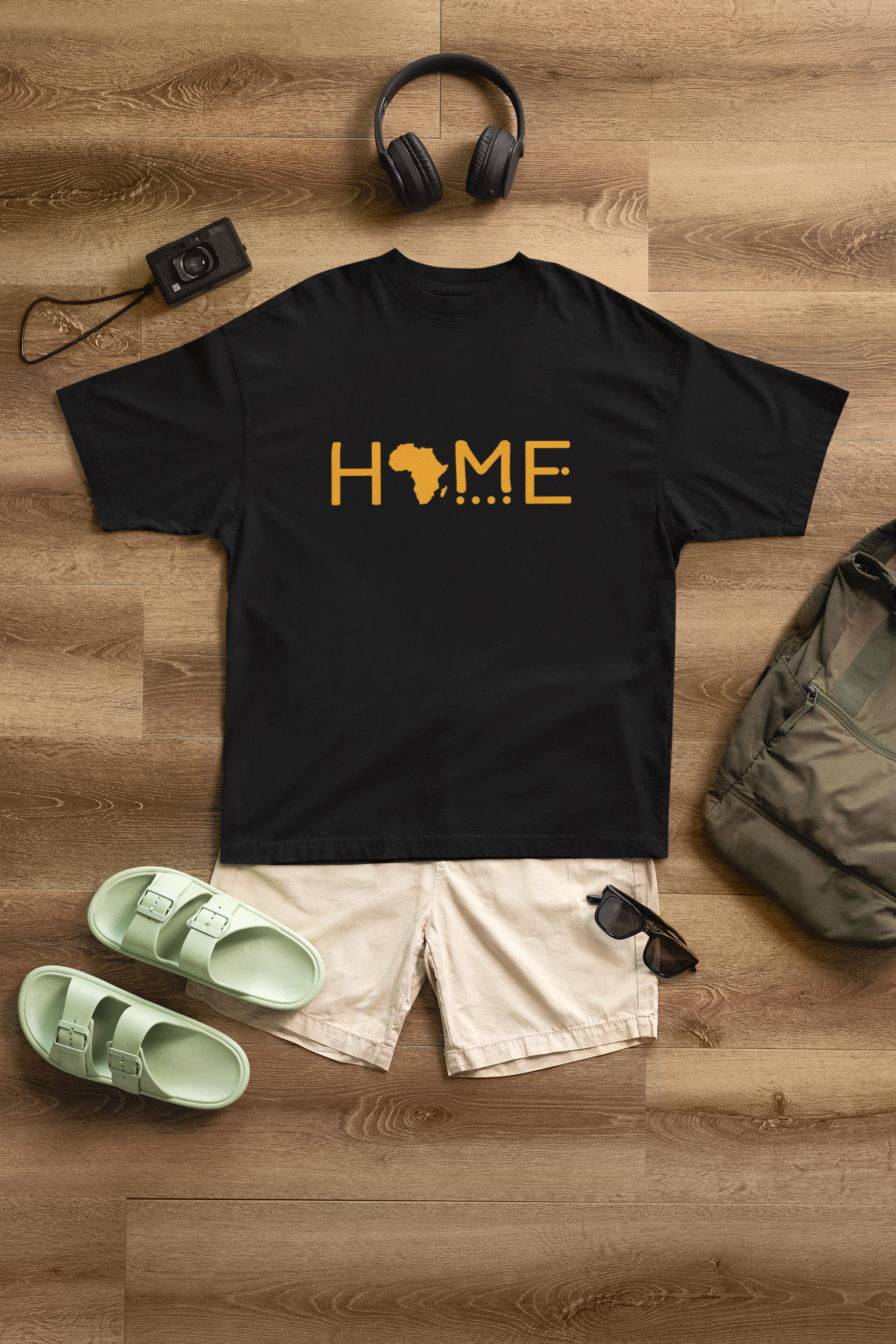 Africa Home Unisex Heavy Cotton Tee - Comfortable, Casual, African Pride, Great for Everyday Wear, Perfect Gift for Home Lovers