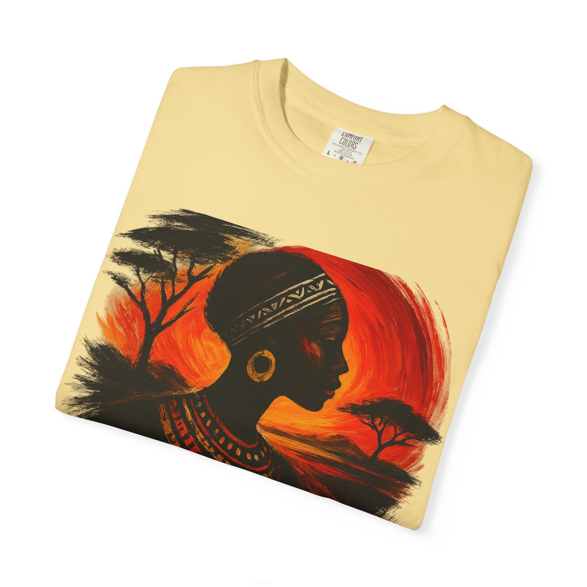 Kenya Sunset Unisex Tee - African Culture Inspired T-Shirt