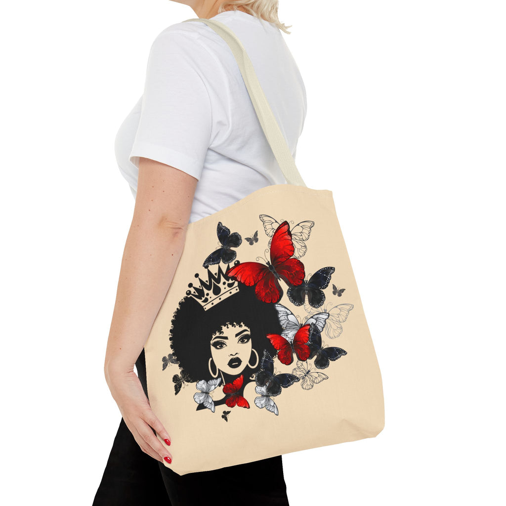 Queen Butterfly Ethnic Art Tote Bag