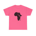 African Elephant Silhouette Unisex Heavy Cotton Tee, Graphic Tee, Nature Lover Shirt, Animal Conservation Gift, Eco-Friendly Fashion