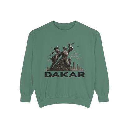 Dakar Graphic Sweatshirt, Unisex Streetwear, Cozy Fall Apparel, Vintage Style, Gift for Travel Lovers