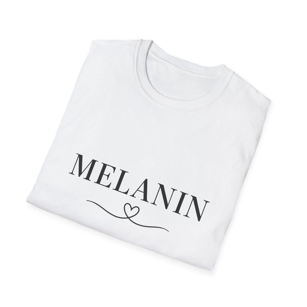 Melanin Heart Unisex Softstyle T-Shirt | Gift for Her, Casual Wear, Positive Vibes, Diversity Tee, Summer Fashion
