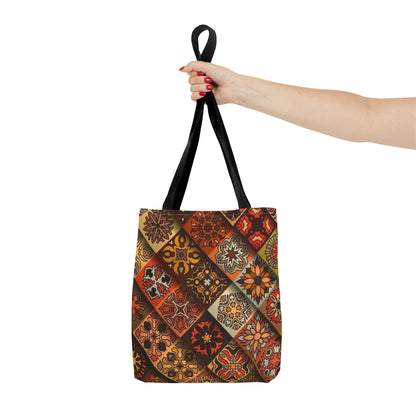 Ethnic Mosaic Art Tote Bag – Colorful, Durable, and Stylish