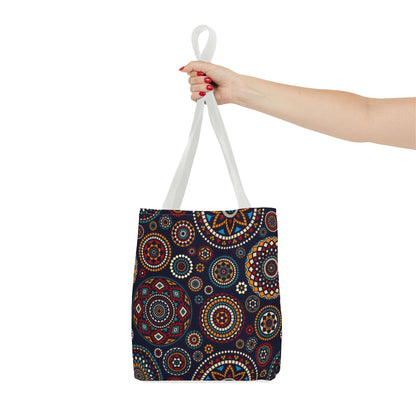 African Print Tote Bag – Echo Circles Pattern | Cultural Heritage Design