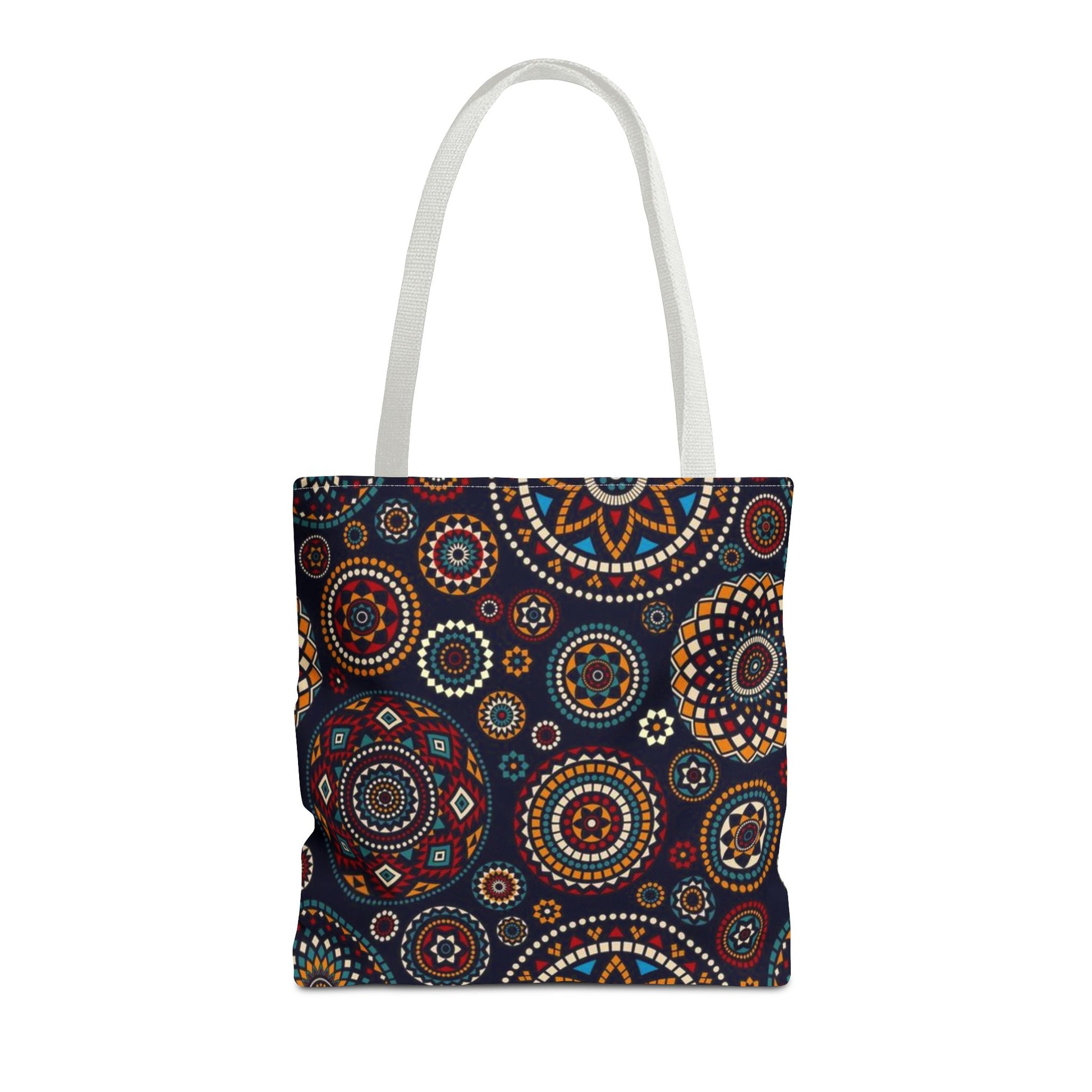 African Print Tote Bag – Echo Circles Pattern | Cultural Heritage Design