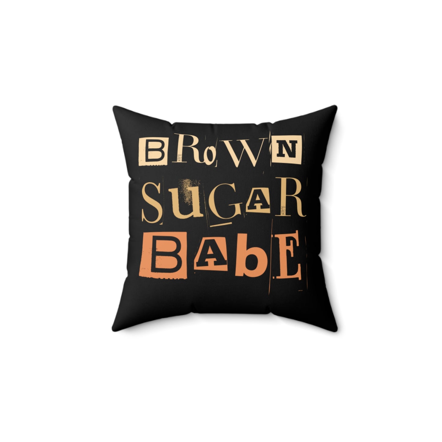 Brown Sugar Babe Throw Pillow