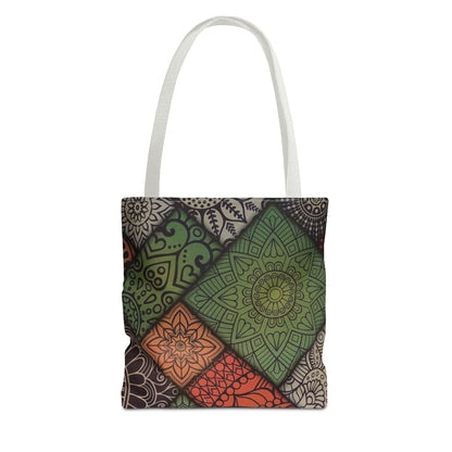 Ethnic Mosaic Art Tote Bag – Colorful, Durable, and Stylish
