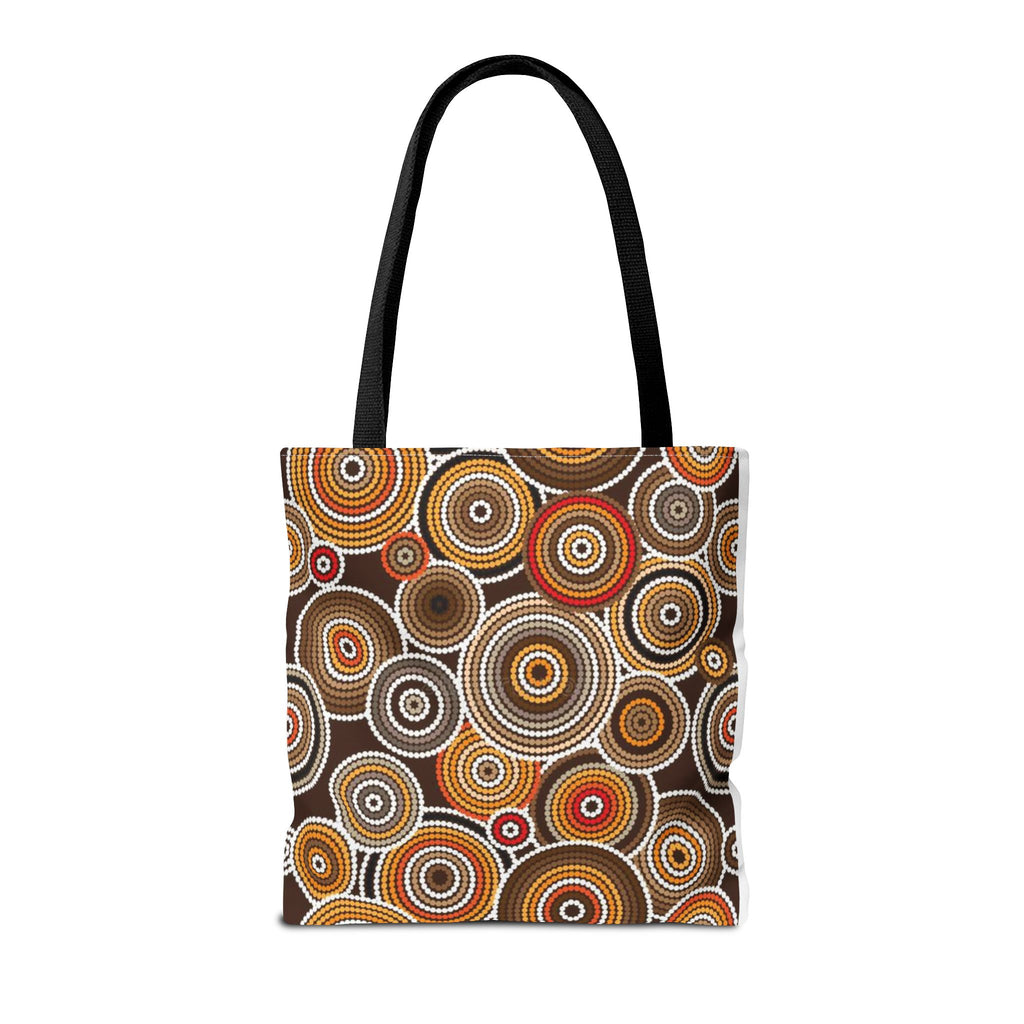 African Print Tote Bag – Echo Circles Pattern | Cultural Heritage Design