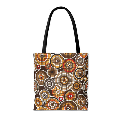 African Print Tote Bag – Echo Circles Pattern | Cultural Heritage Design