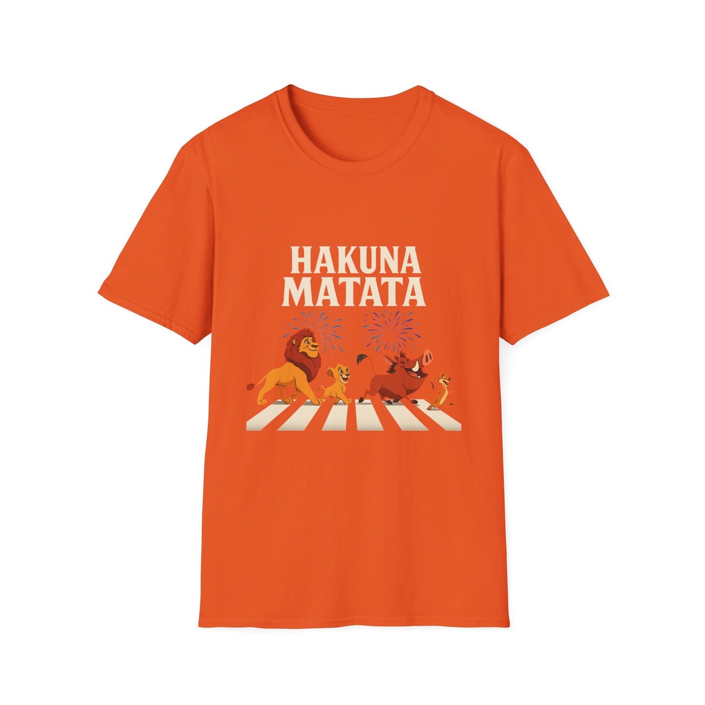 Hakuna Matata Tee, Unisex Softstyle T-Shirt, Fun Graphic Shirt, Gift for Friends, Casual Wear, Summer Tee, Disney Inspired
