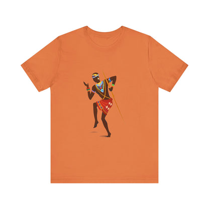 Warrior Rhythm African Tribal Dance T-Shirt – Unisex Cultural Heritage Tee
