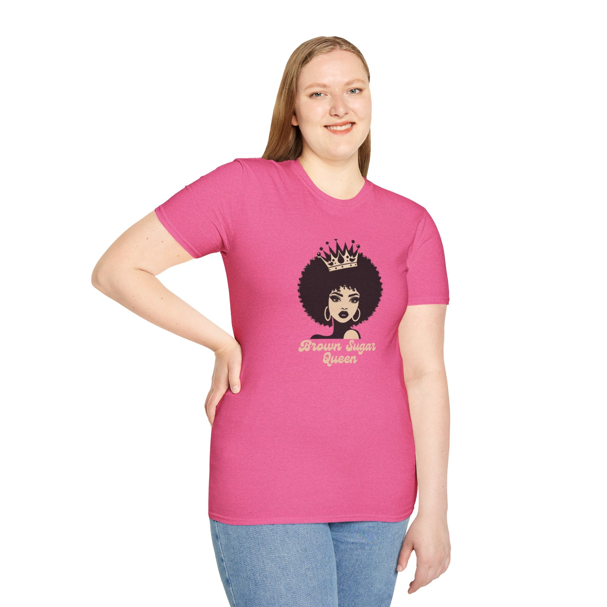 Brown Sugar Queen T-Shirt - Celebrate Heritage, Empowerment Gift, Unisex Tee for Afrofuturism, Birthday, Black History Month