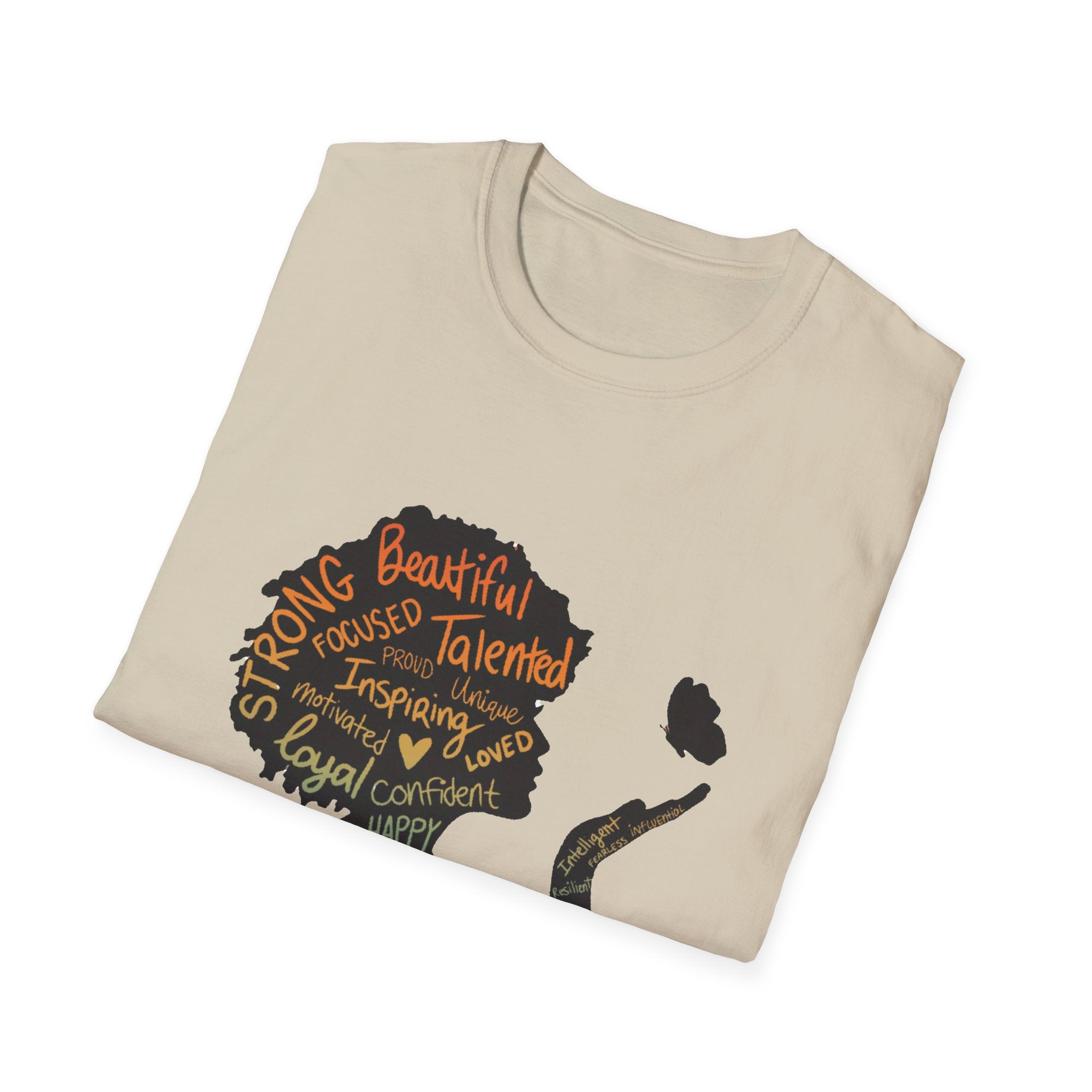 Empowering Word Art T-Shirt, Positive Affirmation Tee, Unisex Inspirational Shirt, Self-Love Gift, Motivational Apparel
