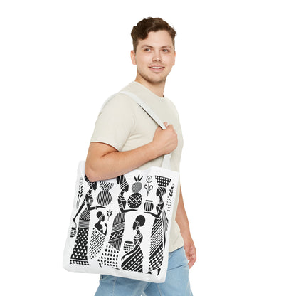 Elegant Tribal Women Art Tote Bag