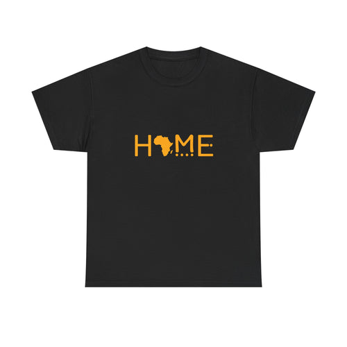 Africa Home Unisex Heavy Cotton Tee - Comfortable, Casual, African Pride, Great for Everyday Wear, Perfect Gift for Home Lovers