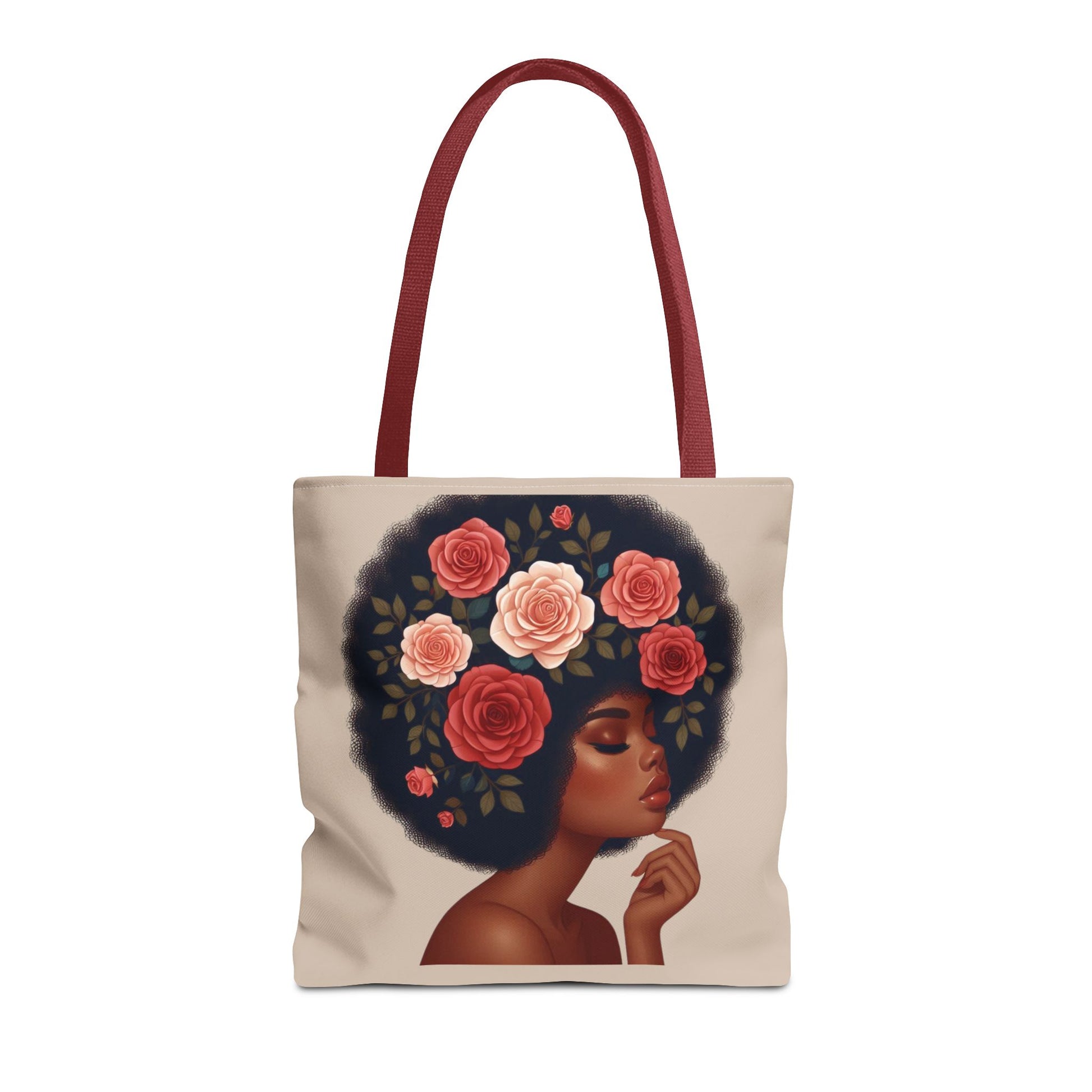 Afro Melanine Woman Tote Bag