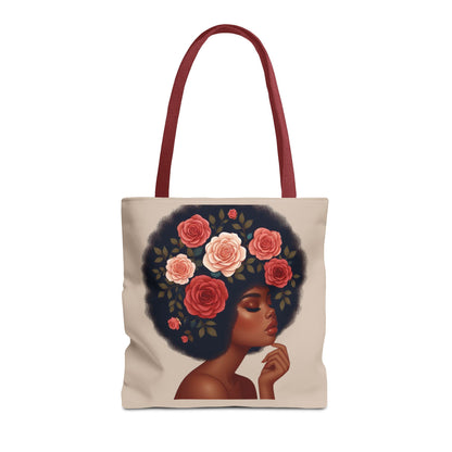 Afro Melanine Woman Tote Bag