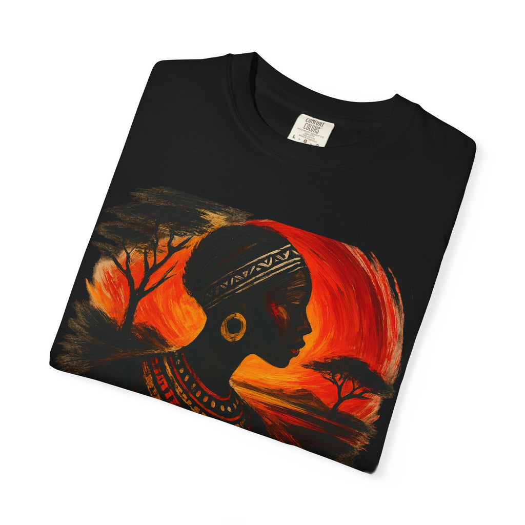 Kenya Sunset Unisex Tee - African Culture Inspired T-Shirt