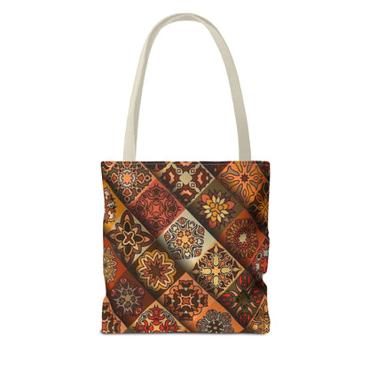 Ethnic Mosaic Art Tote Bag – Colorful, Durable, and Stylish