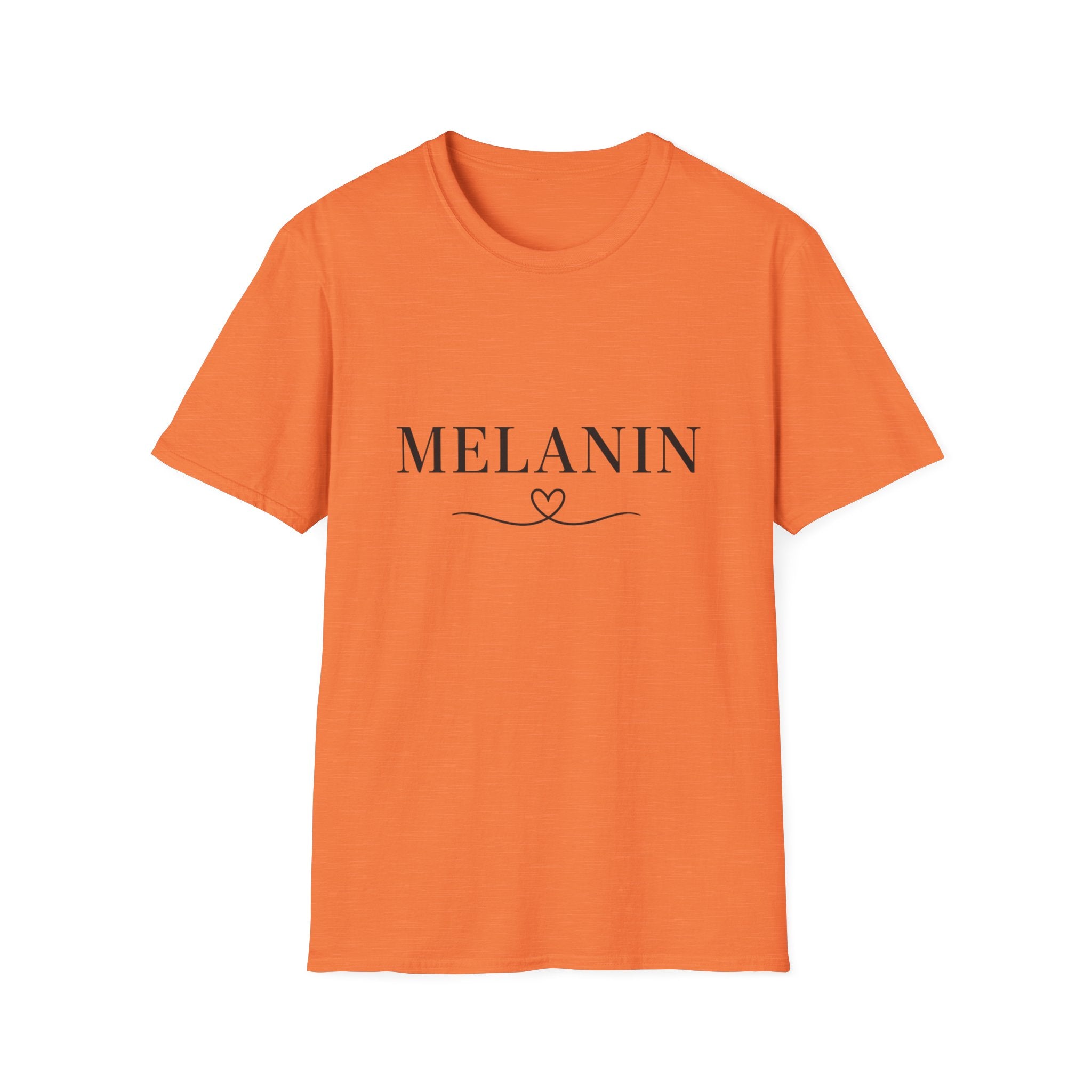 Melanin Heart Unisex Softstyle T-Shirt | Gift for Her, Casual Wear, Positive Vibes, Diversity Tee, Summer Fashion