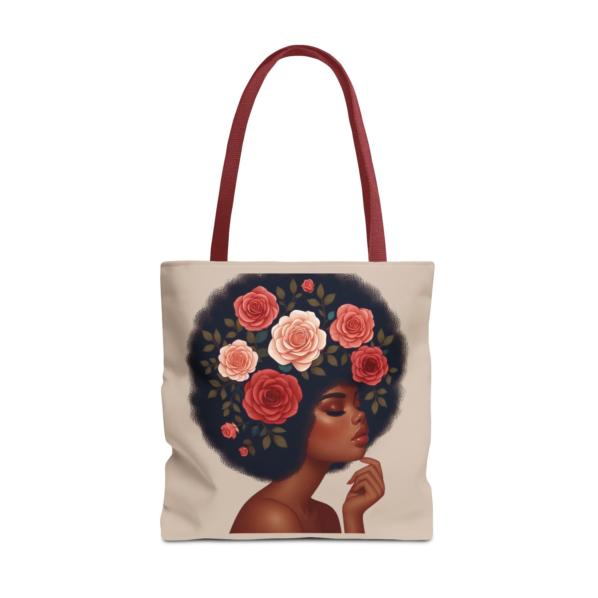 Afro Melanine Woman Tote Bag