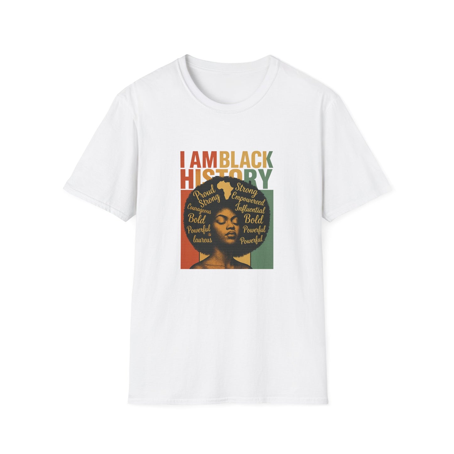 Bold Black History T-Shirt, Unisex Tee for Black History Month, Empowering Graphic Shirt, Statement T-Shirt, Gift for Activists