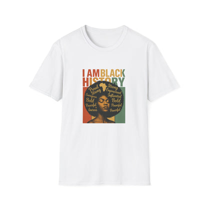 Bold Black History T-Shirt, Unisex Tee for Black History Month, Empowering Graphic Shirt, Statement T-Shirt, Gift for Activists