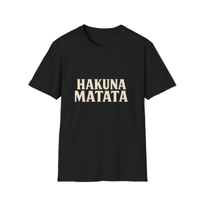Hakuna Matata Unisex Softstyle T-Shirt, Motivational Tee, Gift for All Occasions, Relaxation Shirt, Fun Casual Wear
