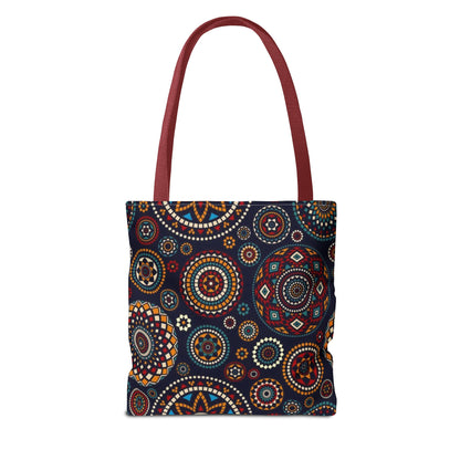 African Print Tote Bag – Echo Circles Pattern | Cultural Heritage Design