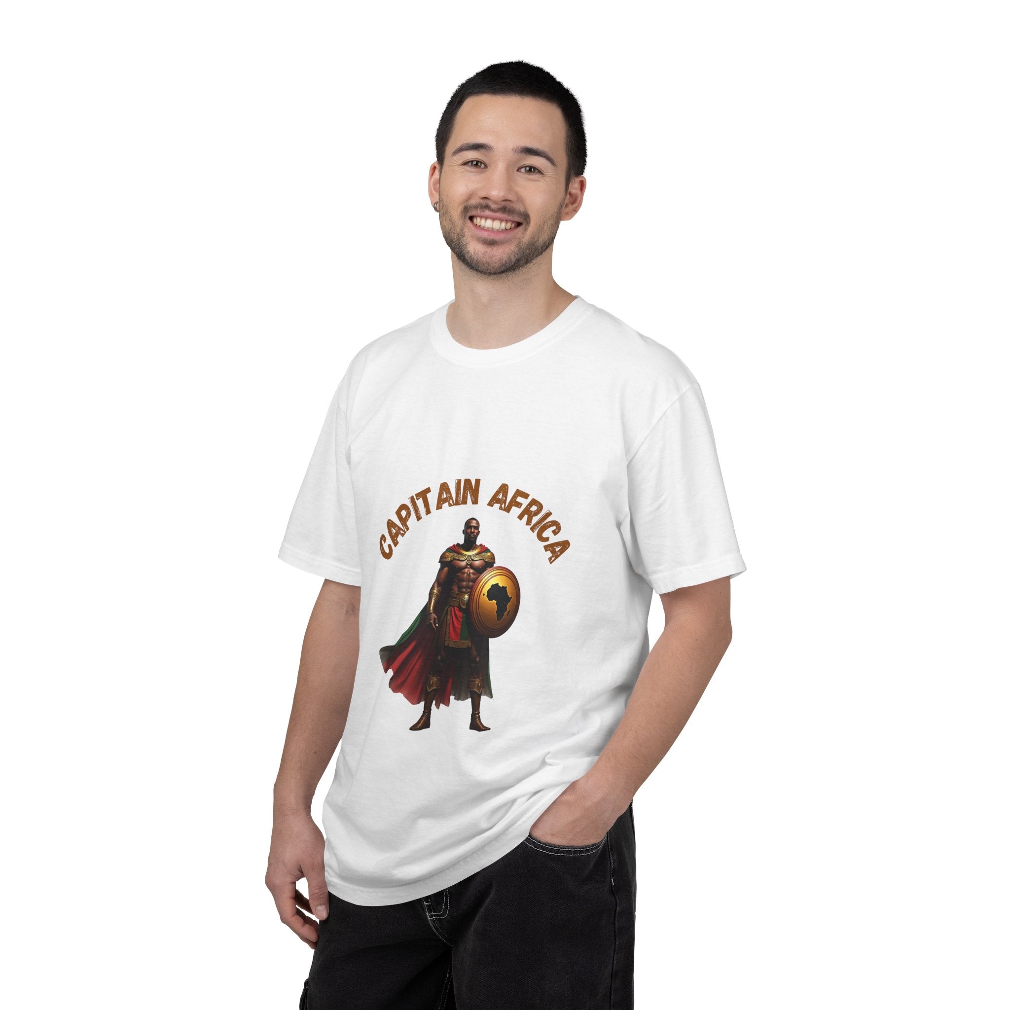 Captain Africa Unisex Garment-Dyed T-Shirt - Bold Graphic Tee for Adventurers
