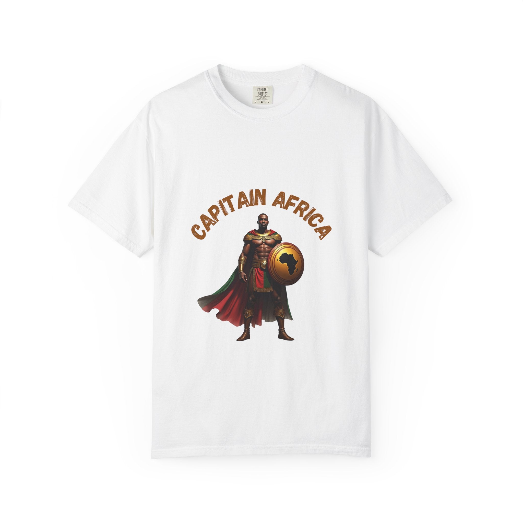Captain Africa Unisex Garment-Dyed T-Shirt - Bold Graphic Tee for Adventurers