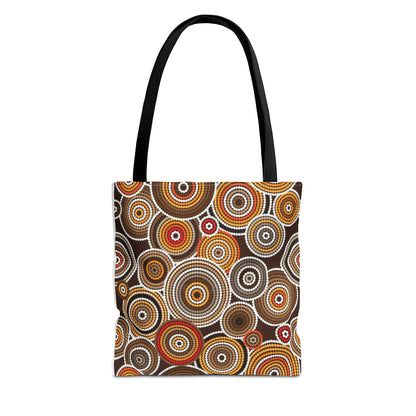 African Print Tote Bag – Echo Circles Pattern | Cultural Heritage Design