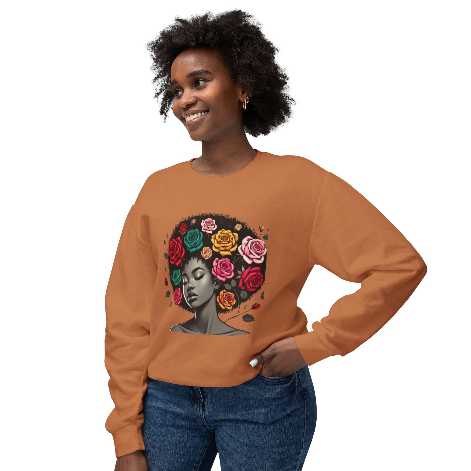 Afro Melanin Queen Crewneck Sweatshirt