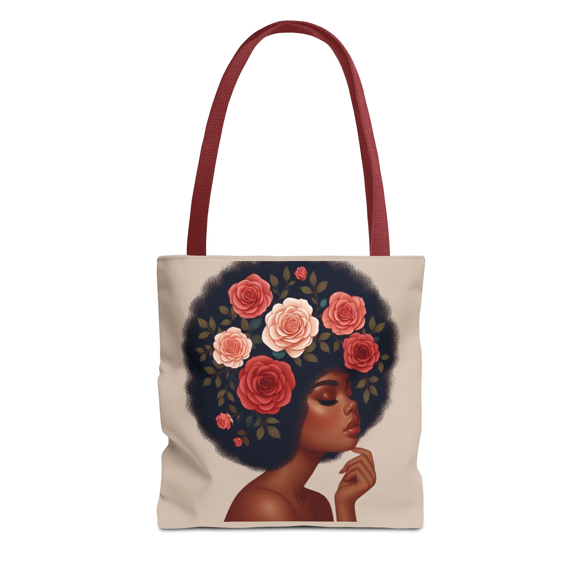 Afro Melanine Woman Tote Bag