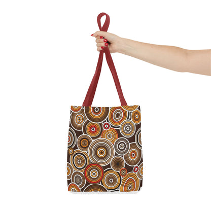 African Print Tote Bag – Echo Circles Pattern | Cultural Heritage Design