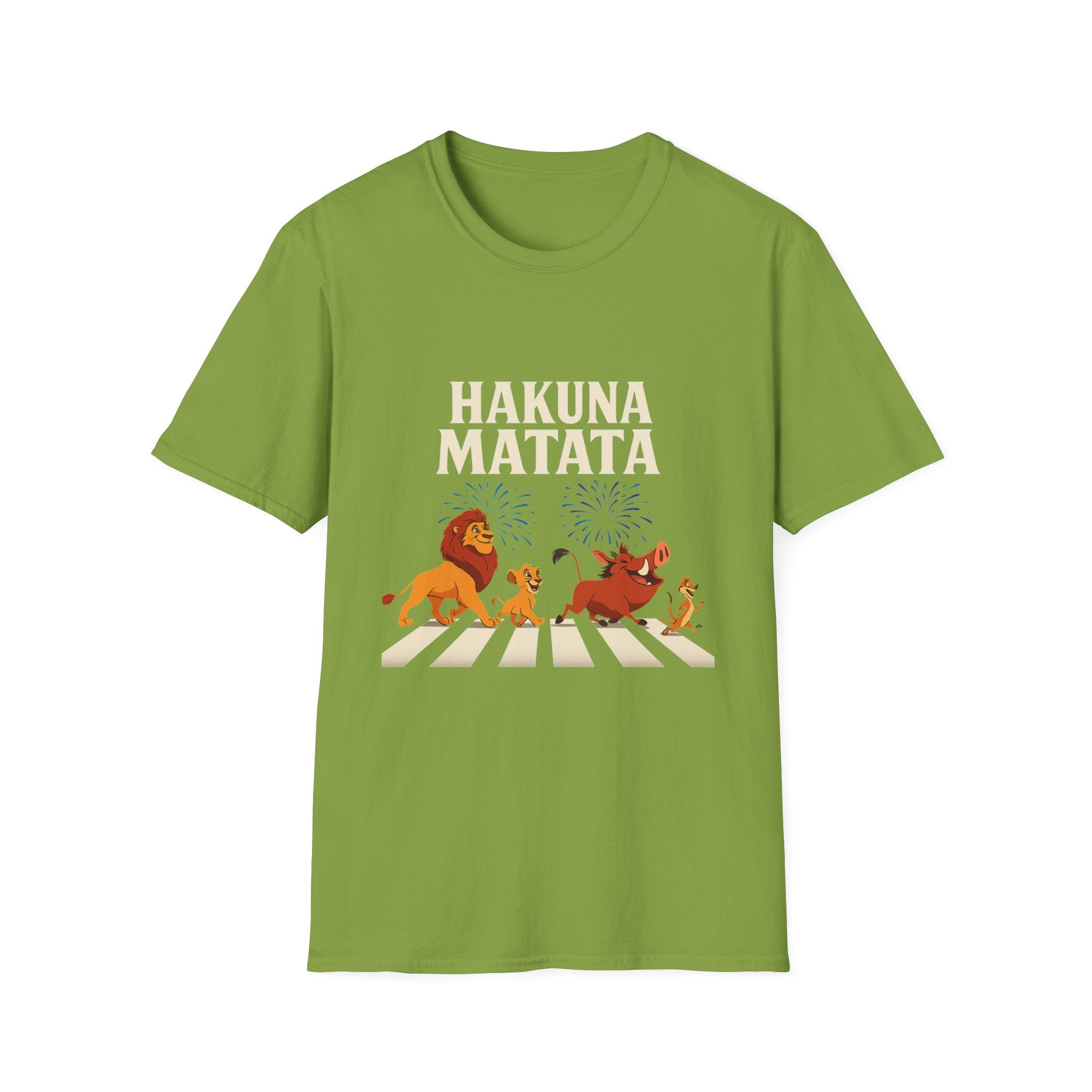Hakuna Matata Tee, Unisex Softstyle T-Shirt, Fun Graphic Shirt, Gift for Friends, Casual Wear, Summer Tee, Disney Inspired