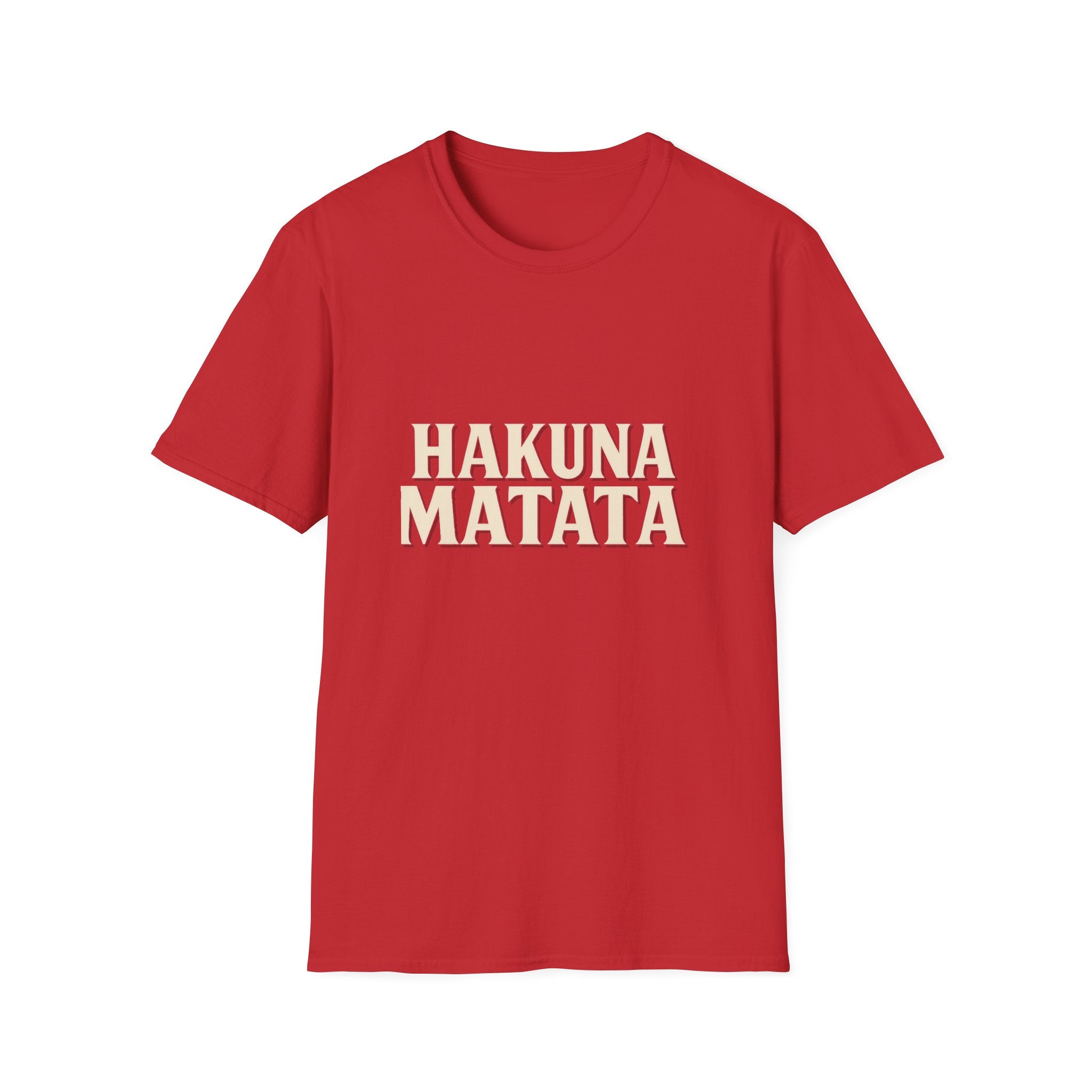 Hakuna Matata Unisex Softstyle T-Shirt, Motivational Tee, Gift for All Occasions, Relaxation Shirt, Fun Casual Wear