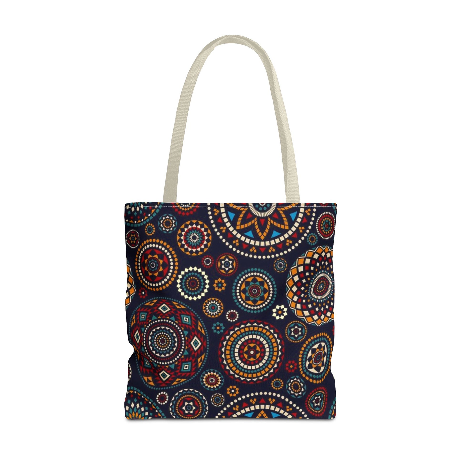 African Print Tote Bag – Echo Circles Pattern | Cultural Heritage Design